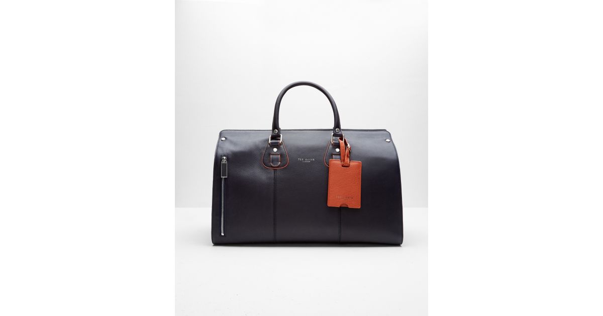 Ted Baker Colour Block Leather Bowler Bag in Blue for Men Lyst Canada