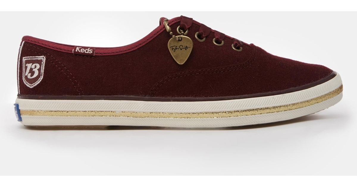 burgundy keds