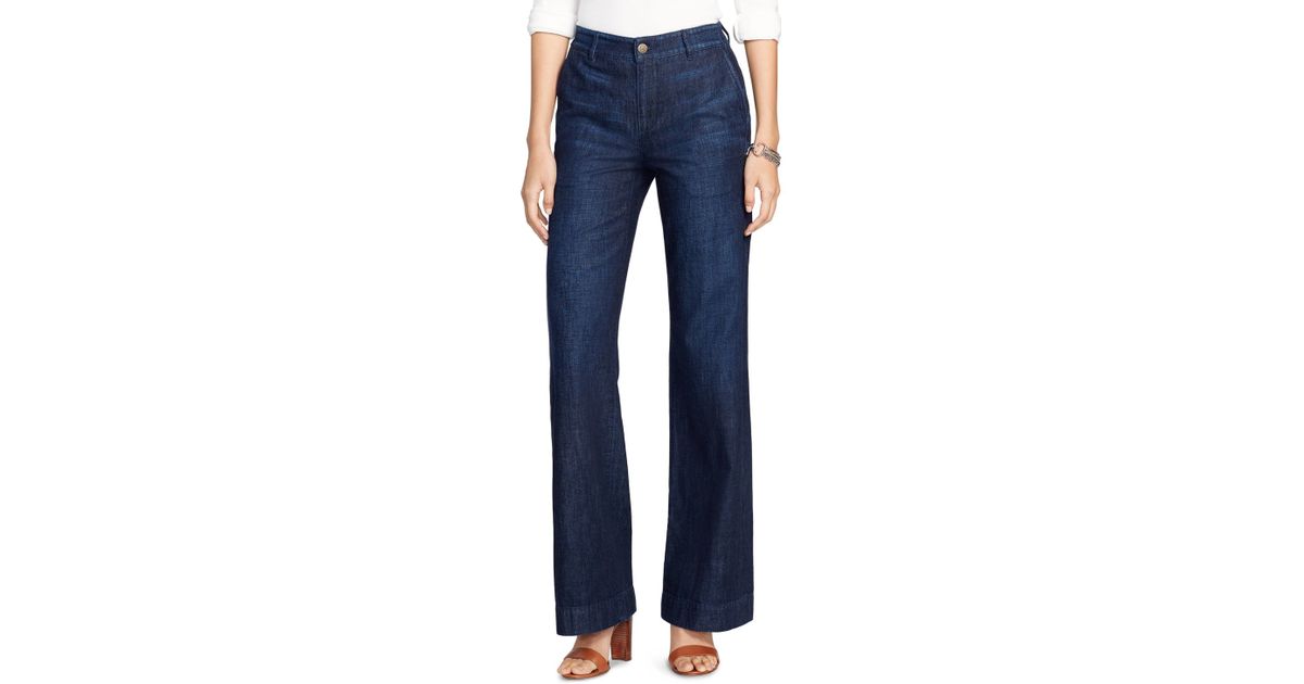 ralph lauren wide leg jeans