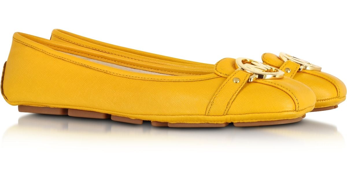 yellow michael kors shoes