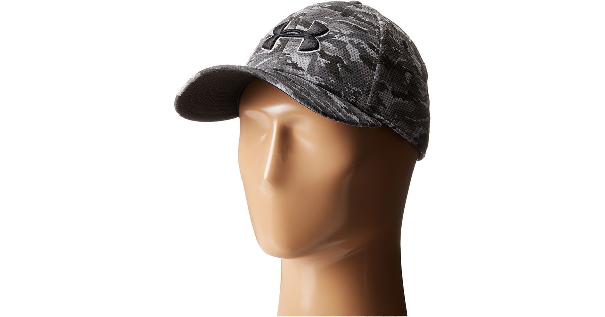 ua printed blitzing stretch fit cap