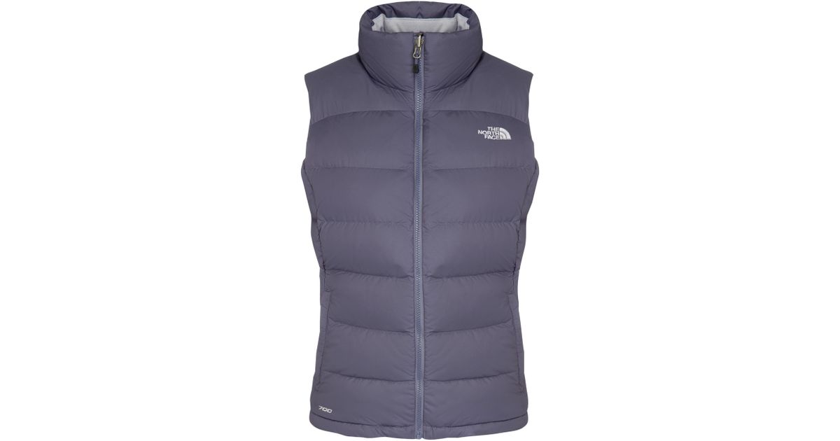 north face purple gilet