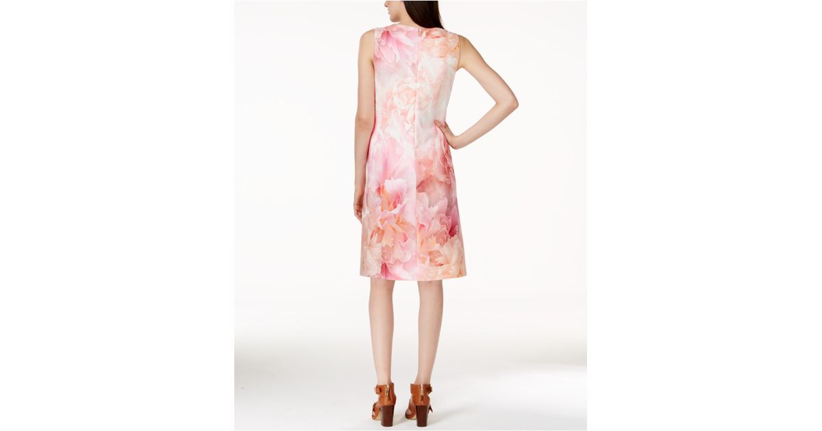 tommy hilfiger pink floral dress