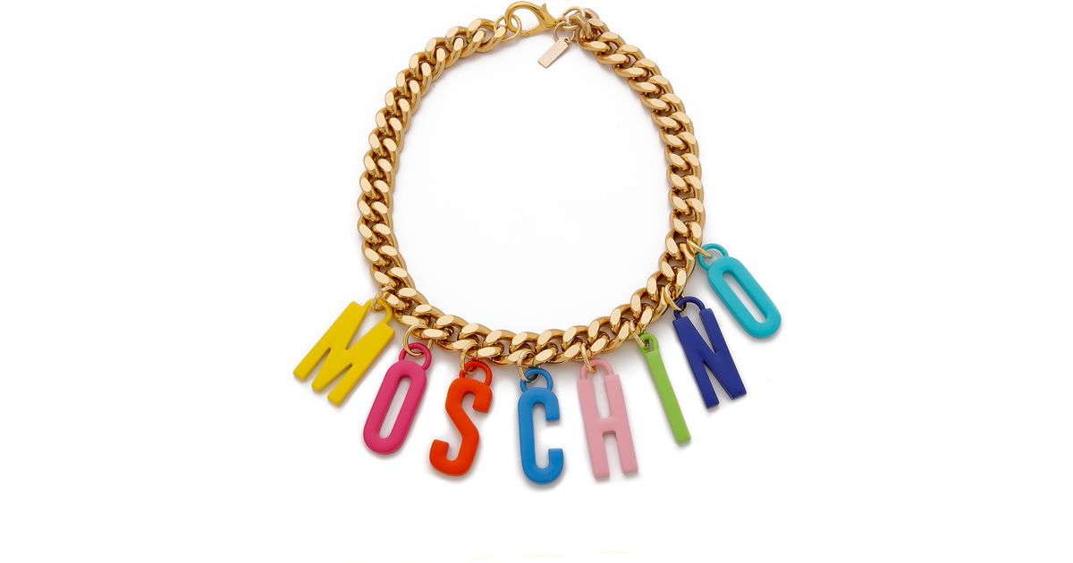 moschino colorful necklace