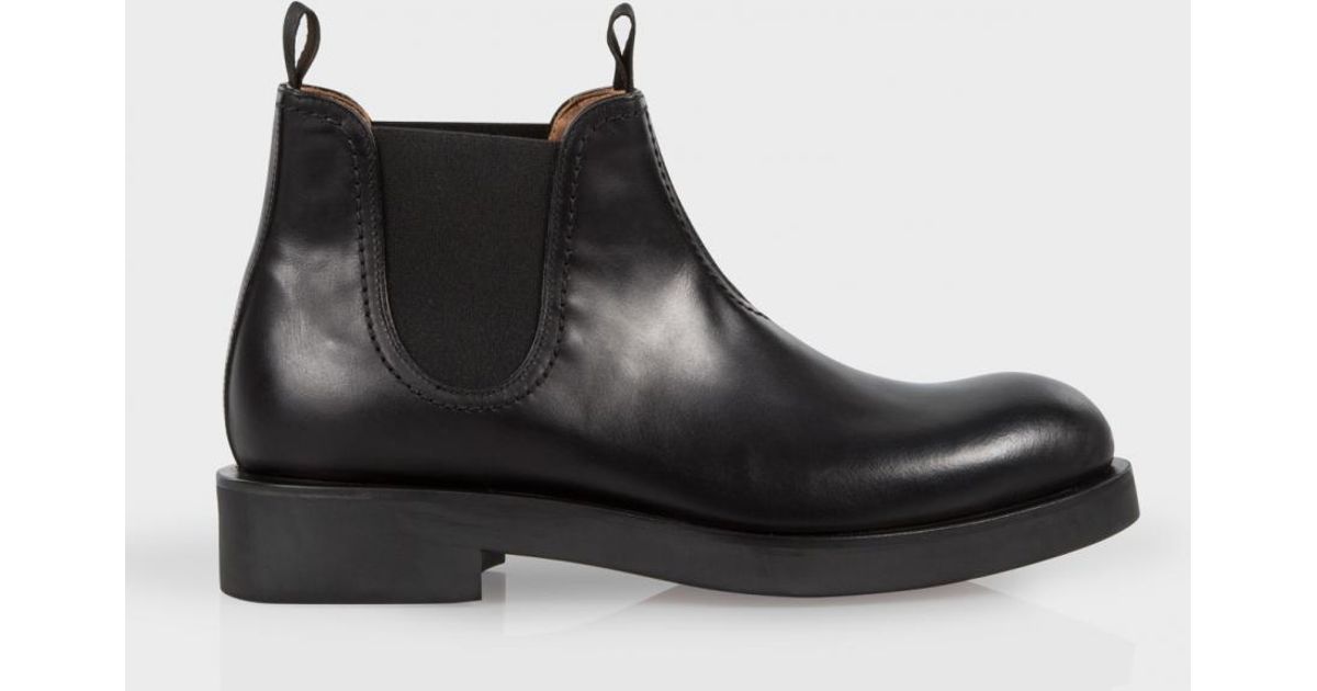 paul smith black suede chelsea boots