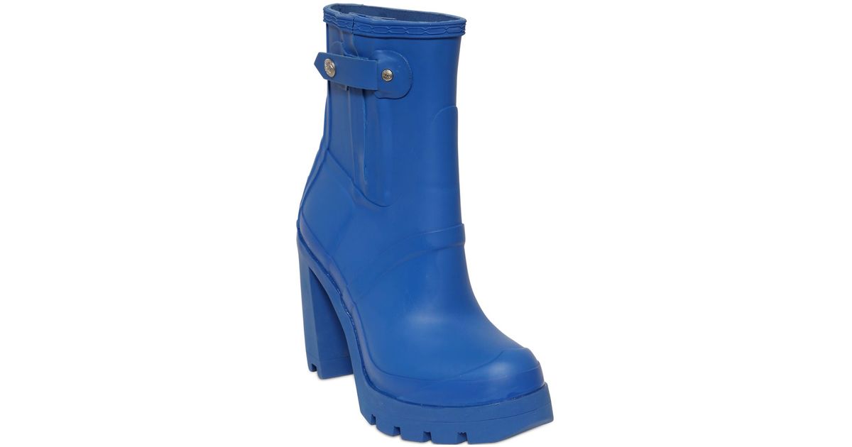 hunter ankle boots with heel