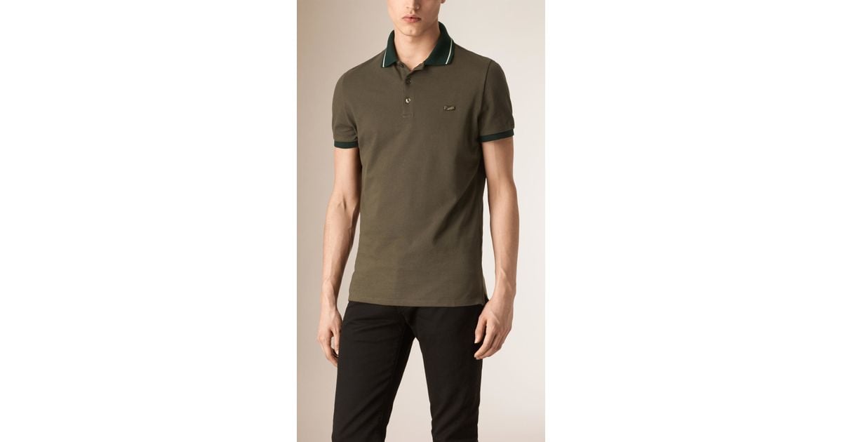 olive green burberry shirt