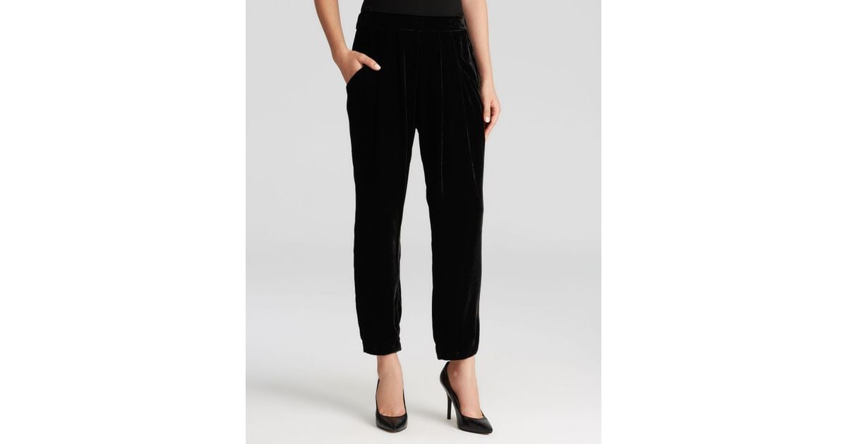 eileen fisher velvet slouchy pants