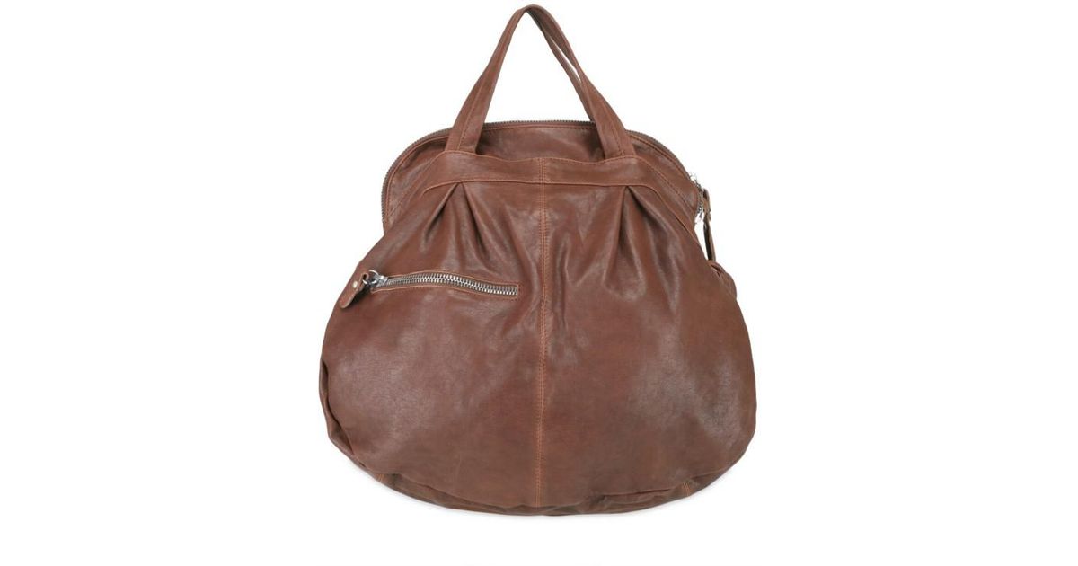 Sissi Rossi Gathered Shoulder Bag in Black | Lyst