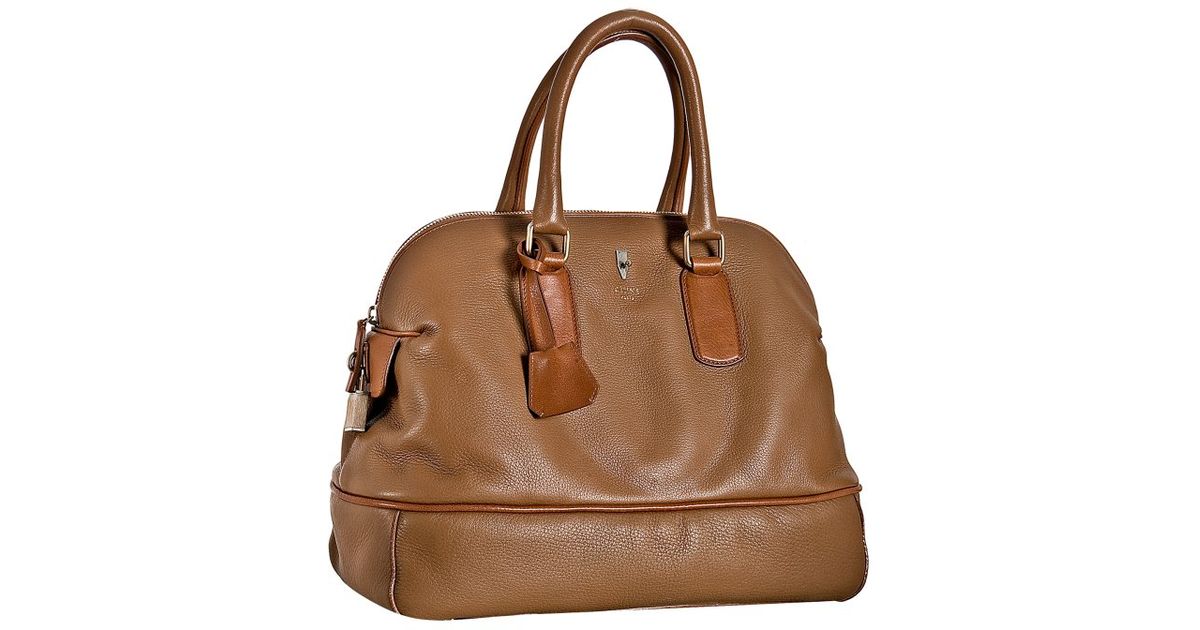 celine brown leather bag - celine cloth bowling bag