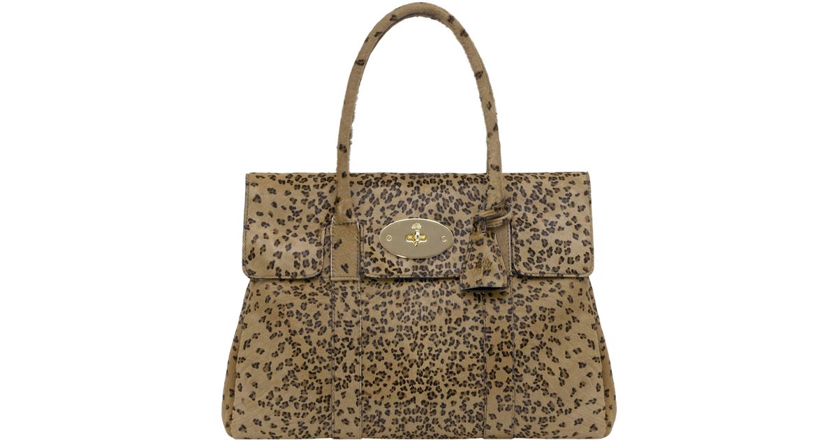 mulberry leopard print bag