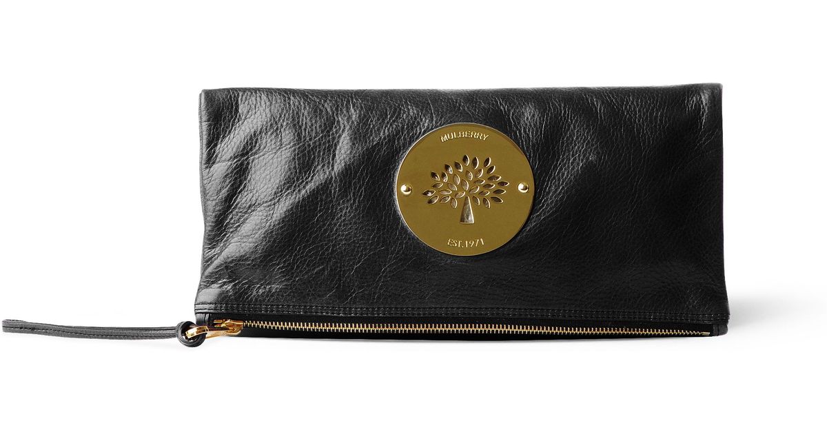 Mulberry Daria Clutch Bag in Black - Lyst