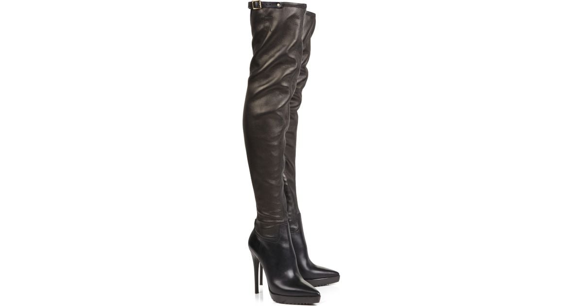 burberry thigh high boots