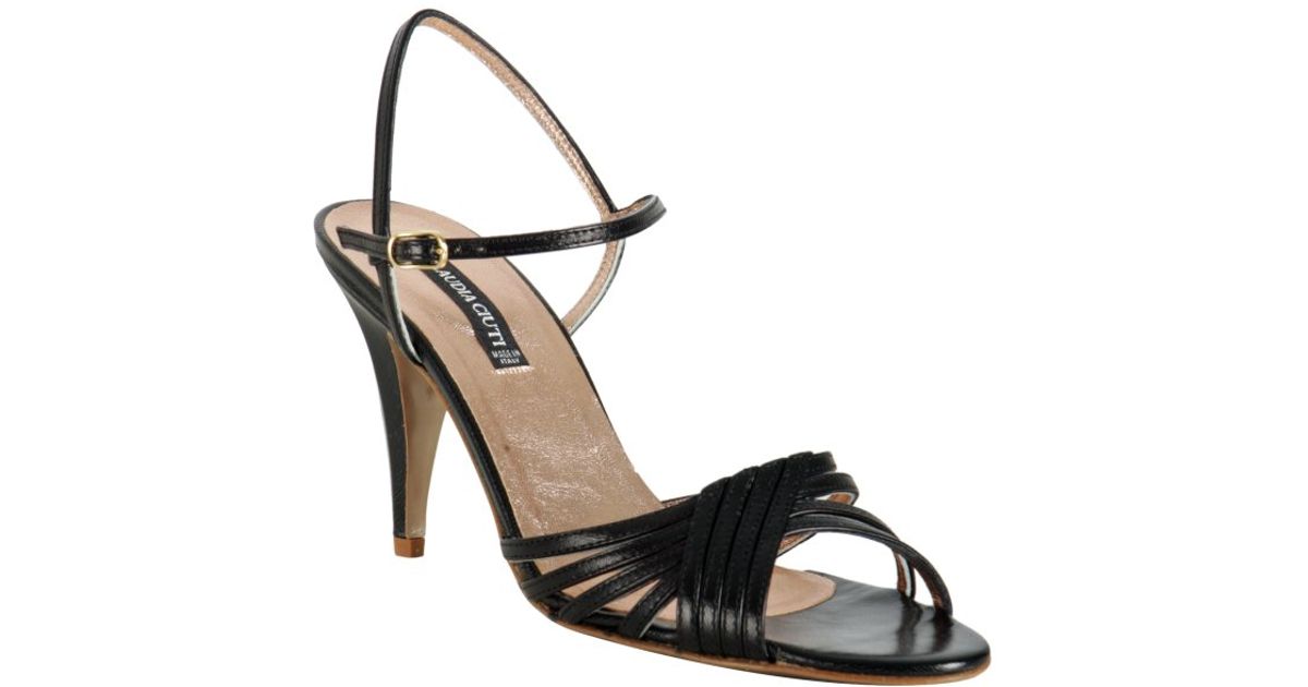 Lyst Kid Azalea Leather Black Claudia Sandals Ciuti PiOTXkZu