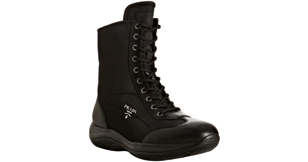 nylon boots prada
