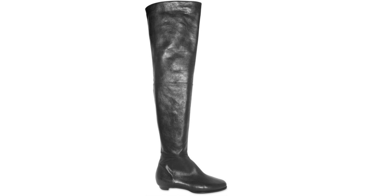 jimmy choo leather over the knee boots