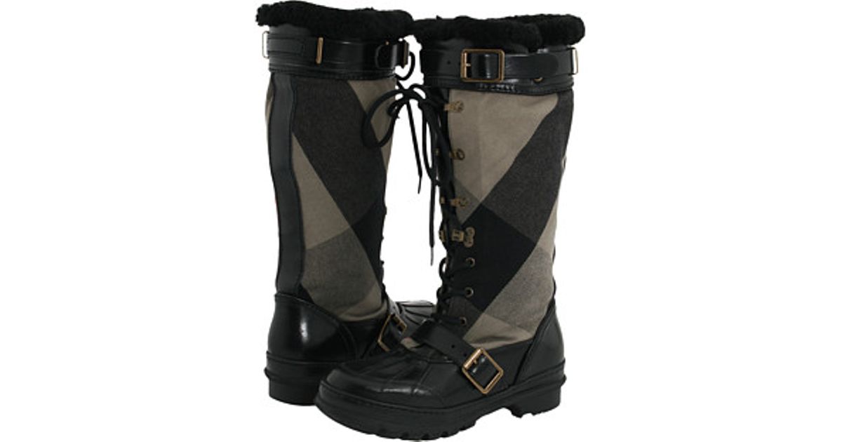 burberry lace up boots
