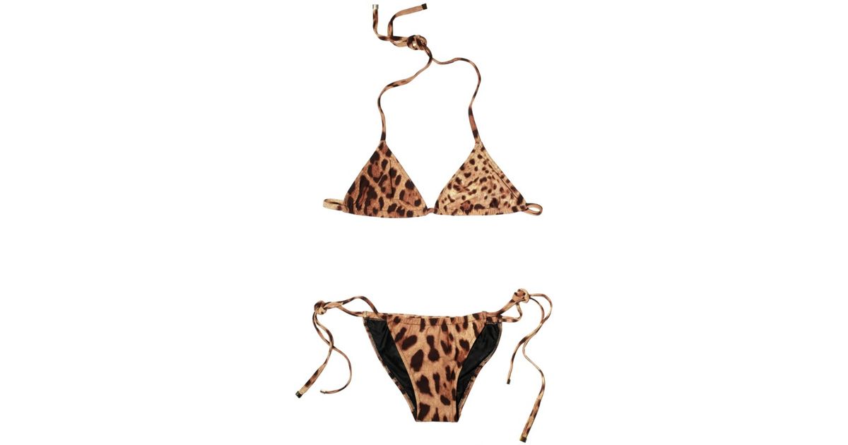 dolce and gabbana leopard bikini