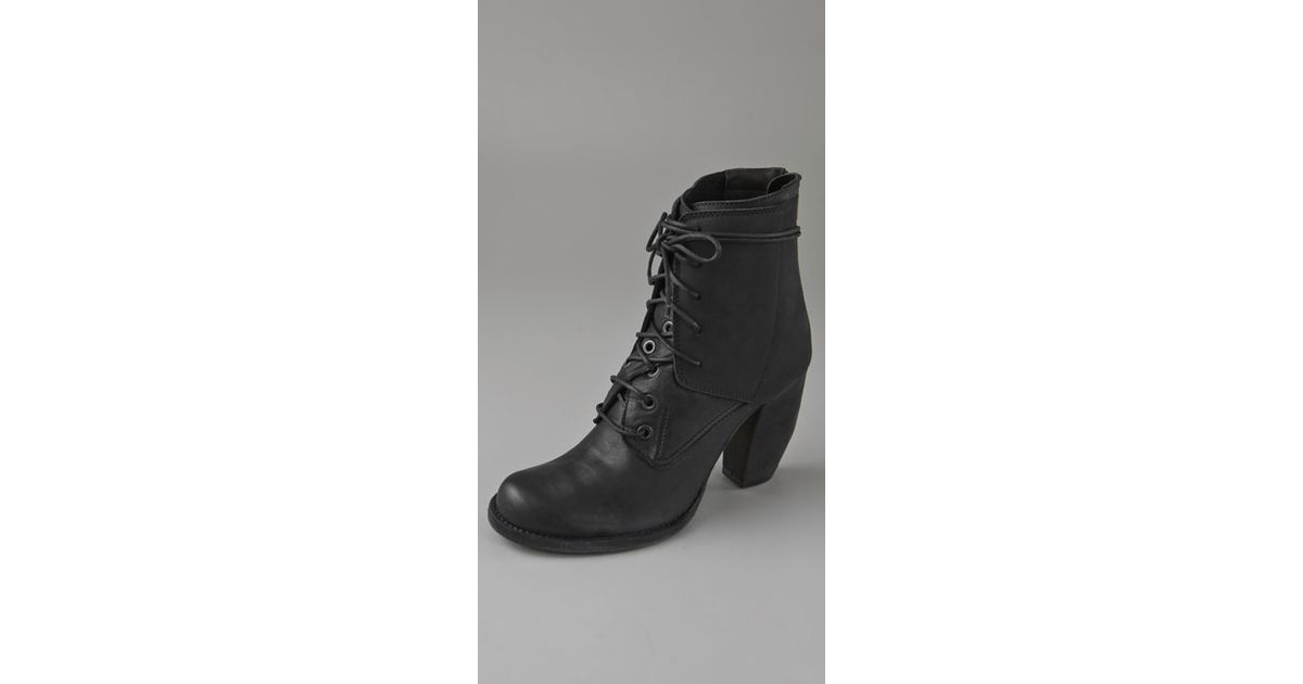 ld tuttle the weave leather double layer combat boots