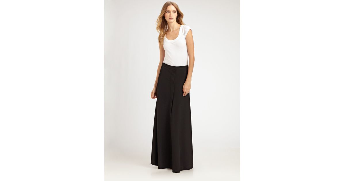 maxi skirt wool