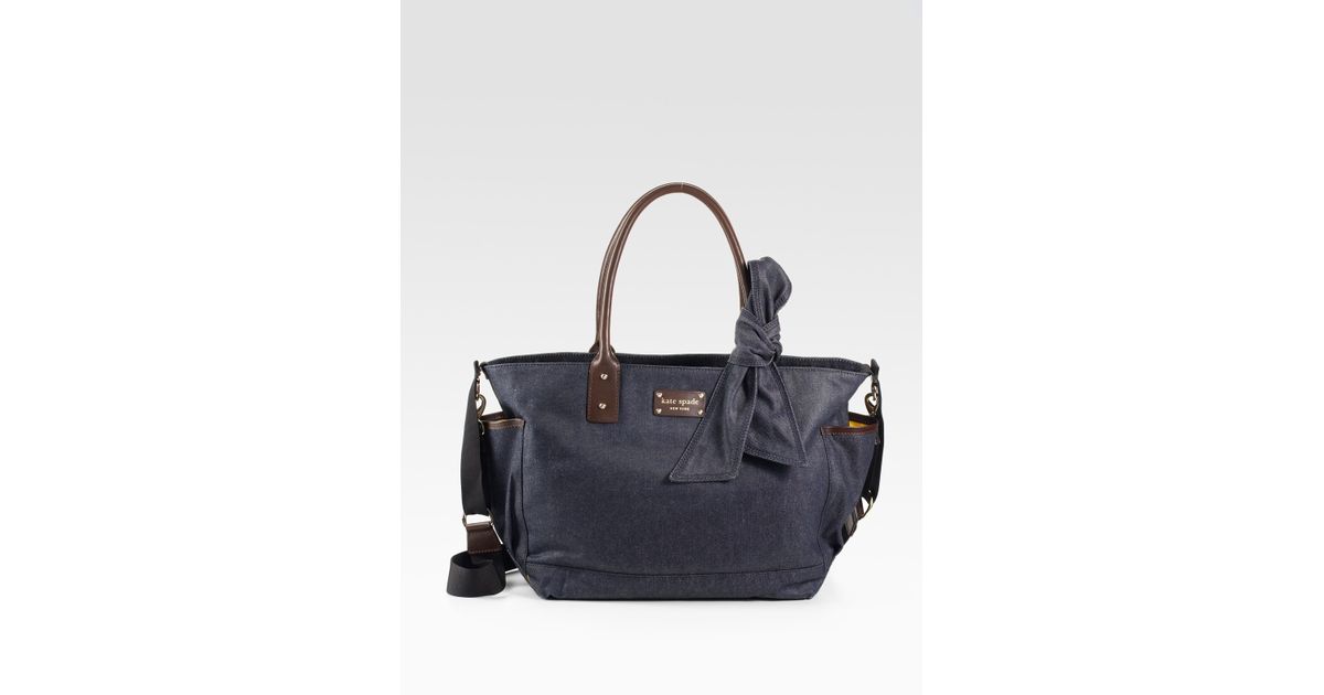 kate spade denim bucket bag