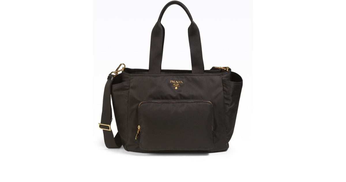 Prada Nylon Baby Bag in Black Lyst