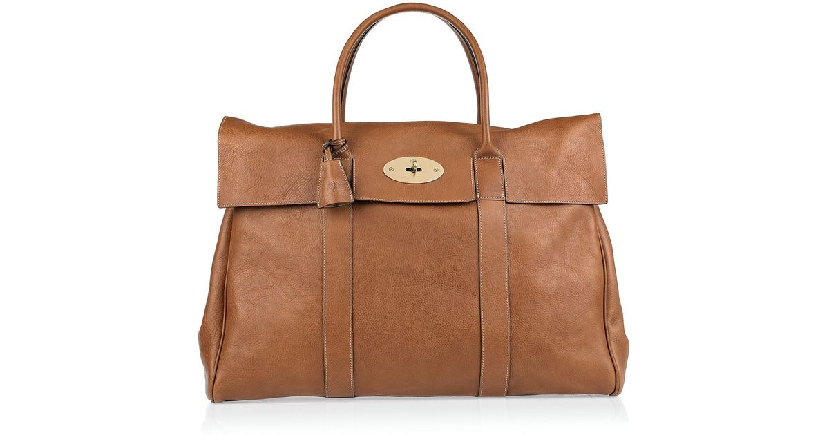 Mulberry Piccadilly Leather Weekend Bag in Brown | Lyst