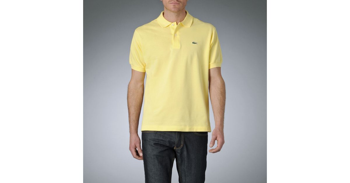 lemon lacoste polo shirt