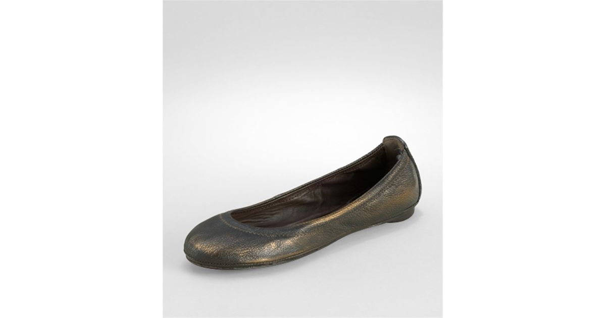 eddie metallic ballet flat