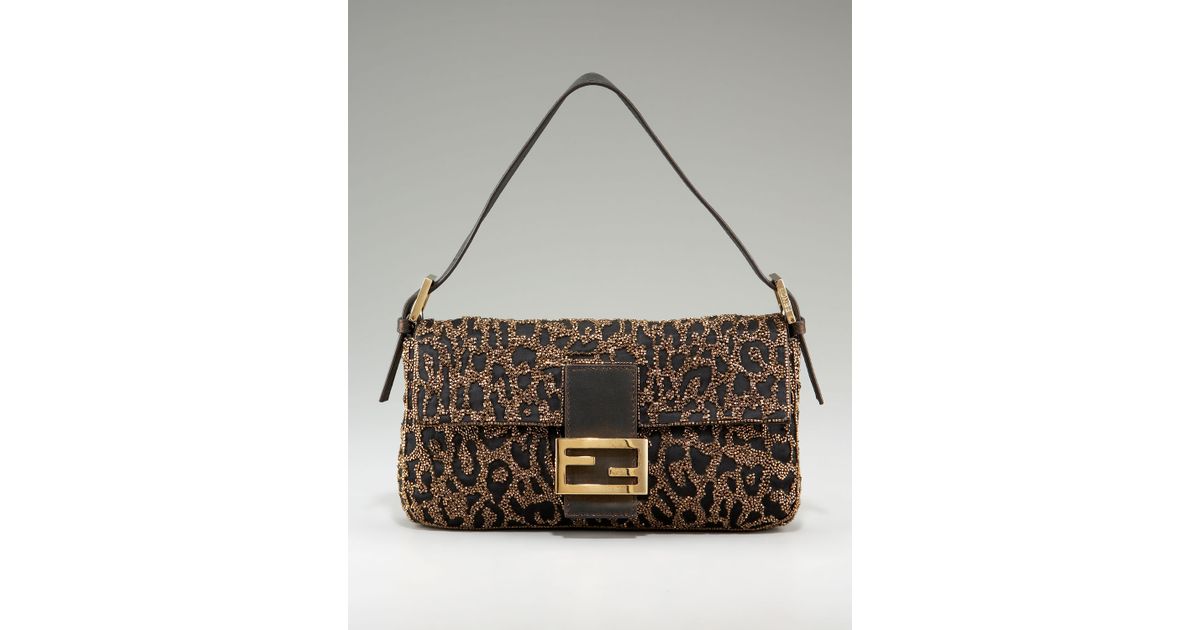 fendi leopard baguette