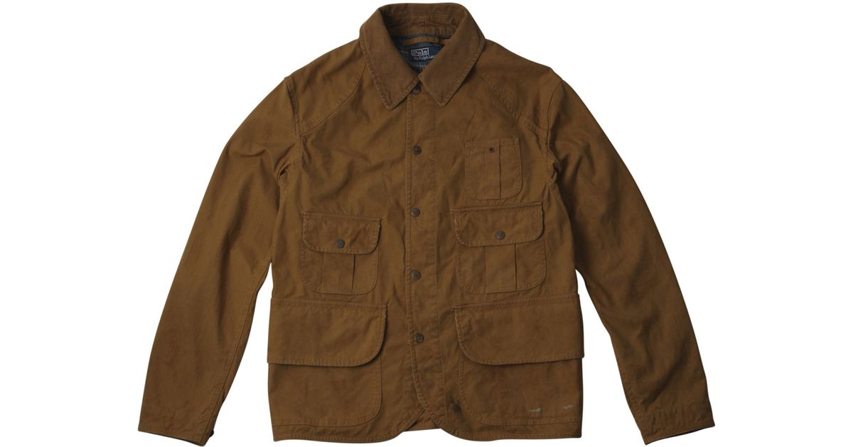 Lyst - Polo Ralph Lauren Sand Corduroy Collar Hunting Jacket in Brown for Men