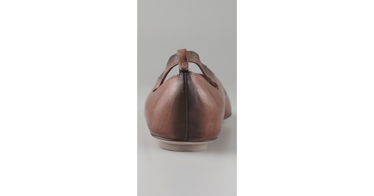 womens brown pointed toe flats