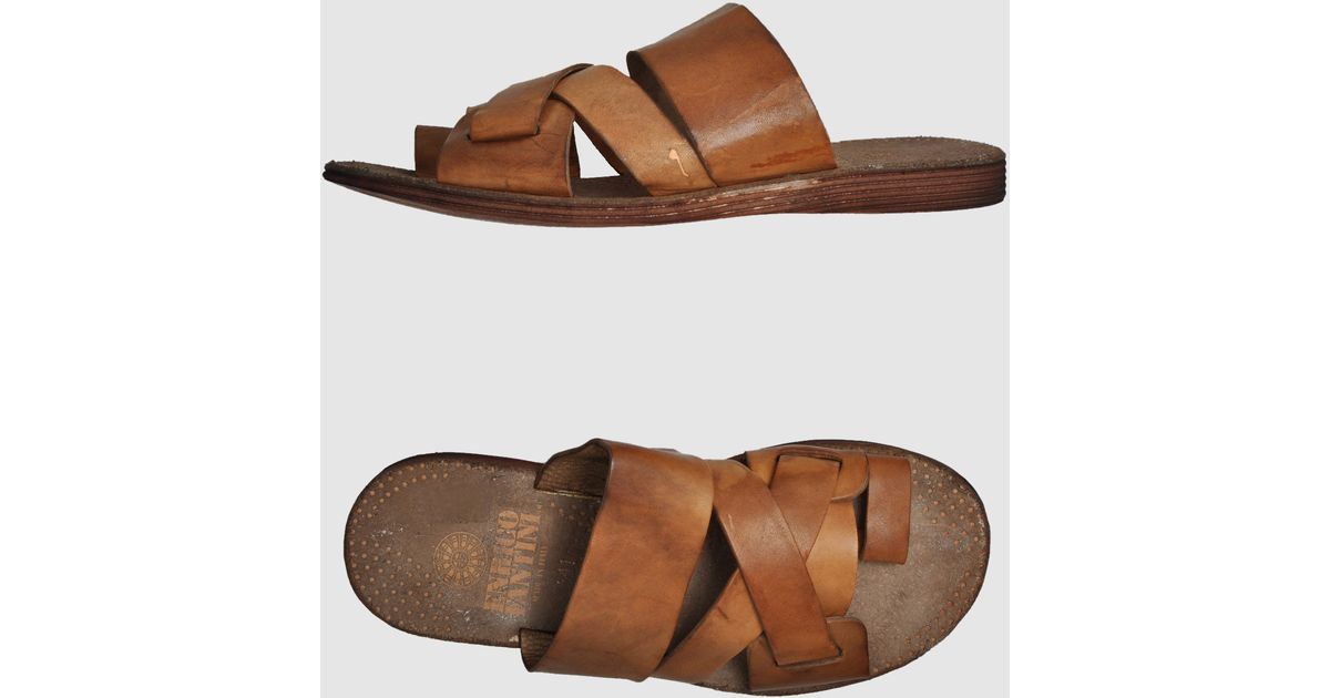 Enrico Fantini Sandals in Green for Men Lyst