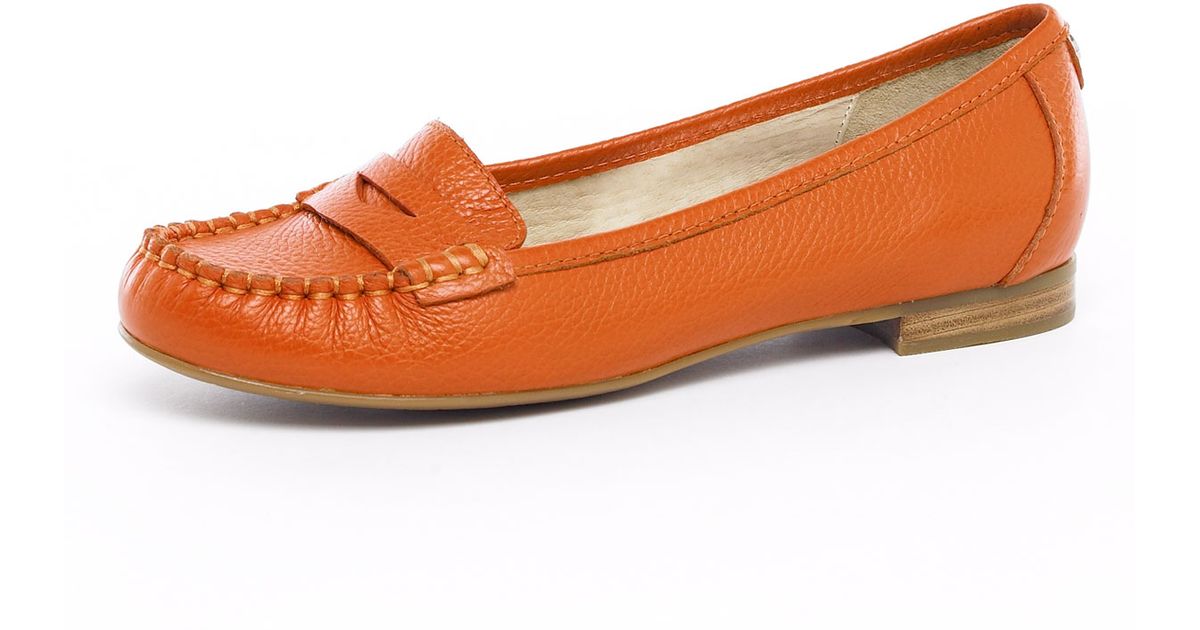 michael kors loafers orange