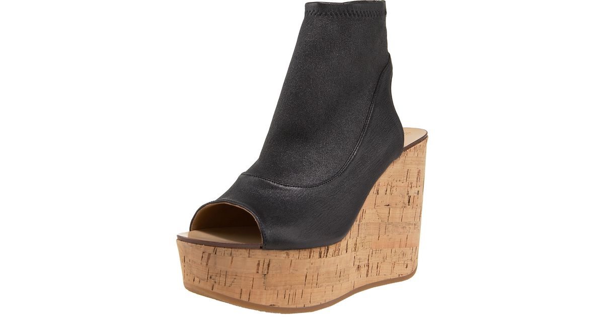 chloe cork wedge