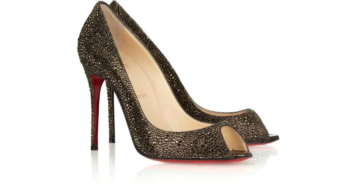 Swarovski crystal hot sale louboutin shoes