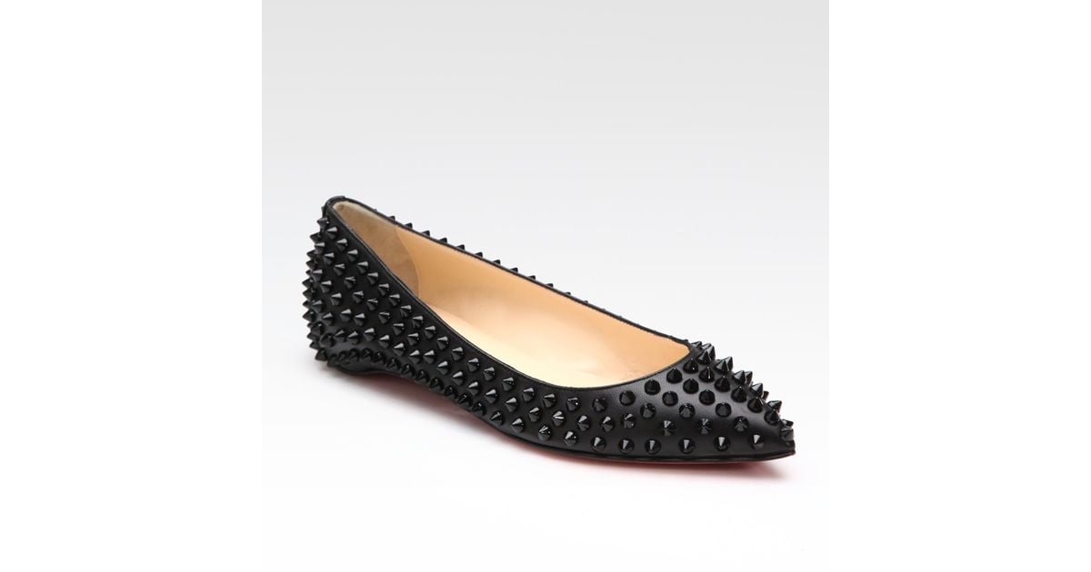 louboutin flats spikes