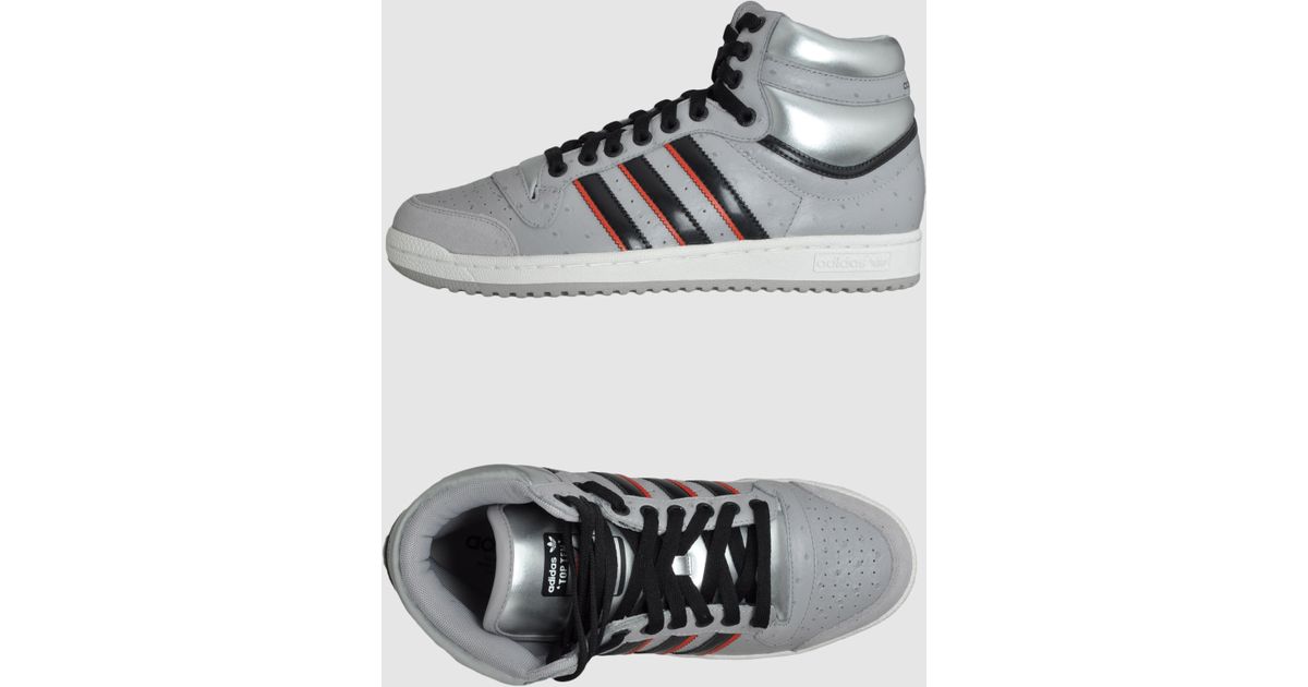 adidas High-top Sneaker in Grey (Gray) for Men - Lyst