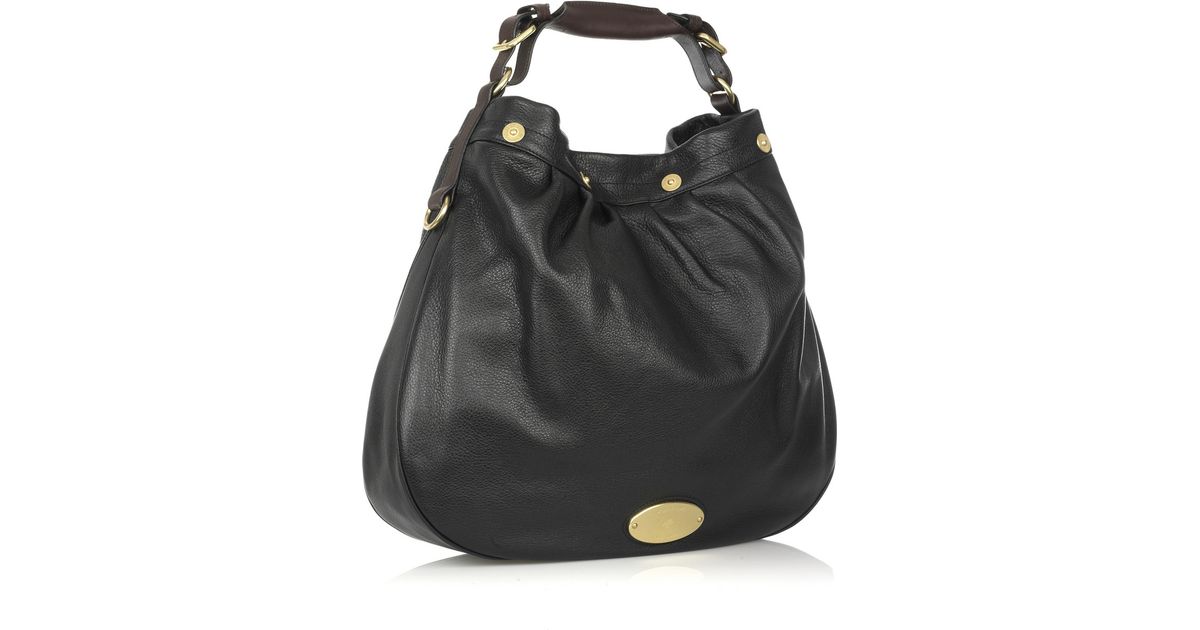 Lyst Mulberry Mitzy Leather Hobo In Black