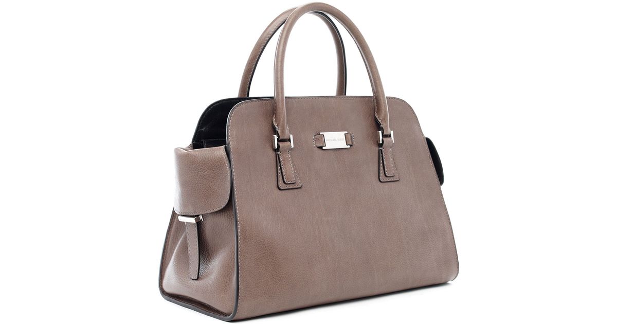 Michael Kors Michael Gia Satchel Elephant in Brown - Lyst