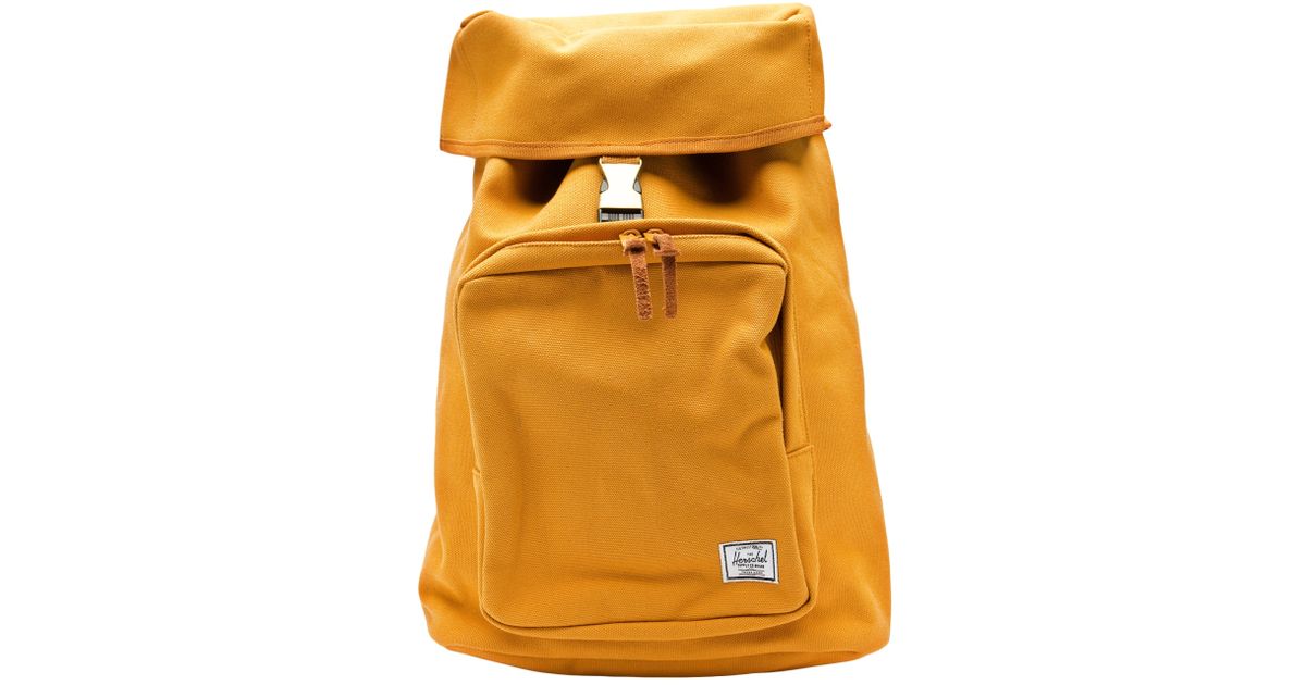 mustard yellow herschel backpack