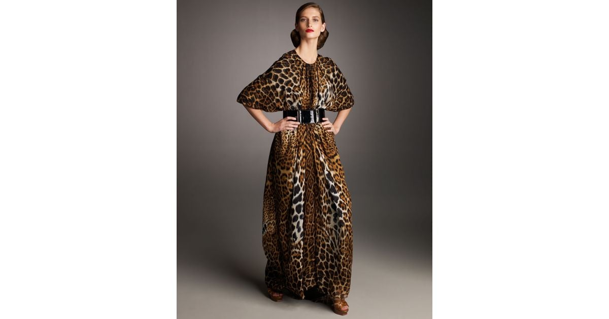 leopard print caftan