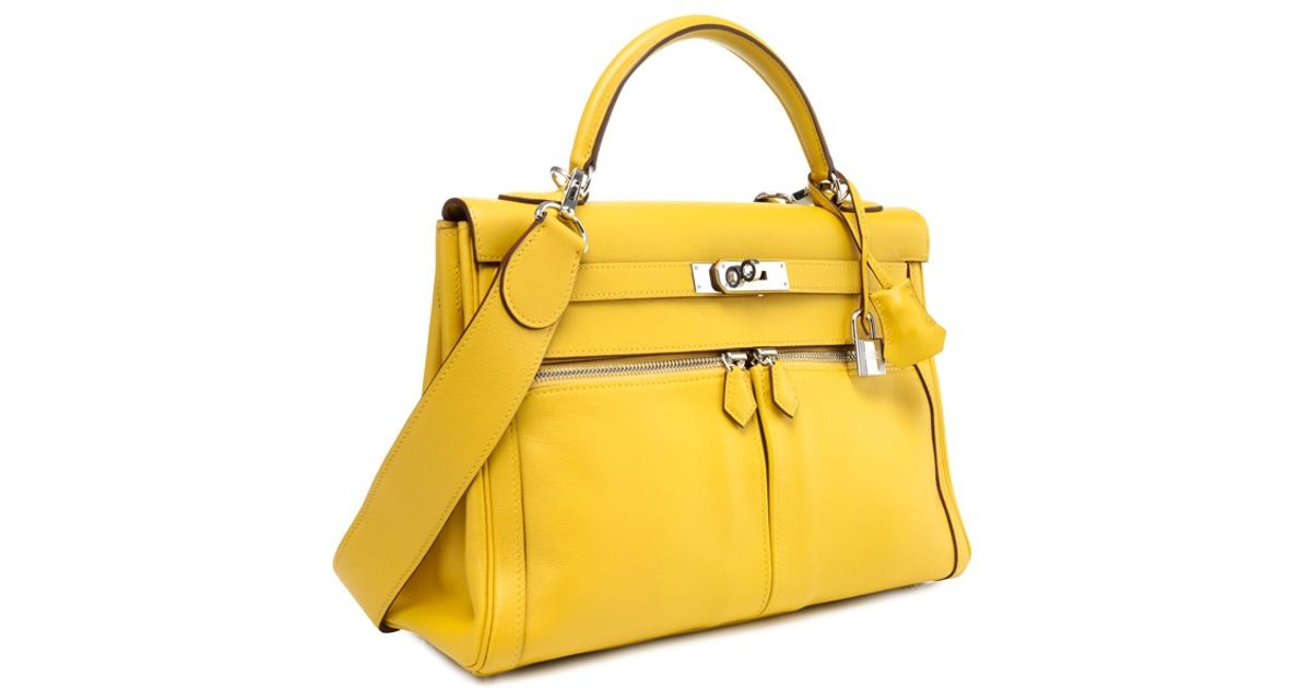 Hermès Kelly Lakis in Yellow | Lyst