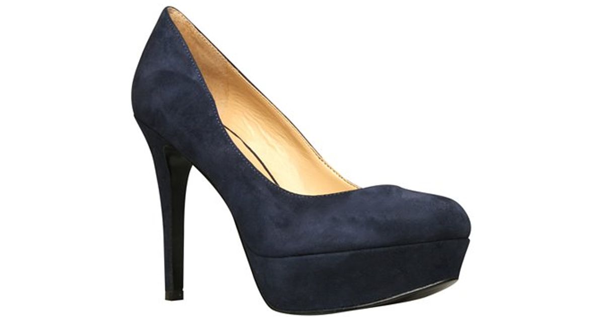 nine west navy court shoes