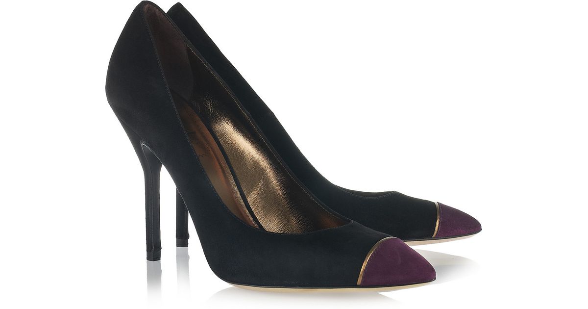 opyum sandals in suede with black heel