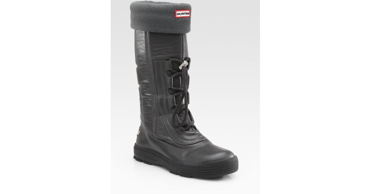 hunter fleece lined boots