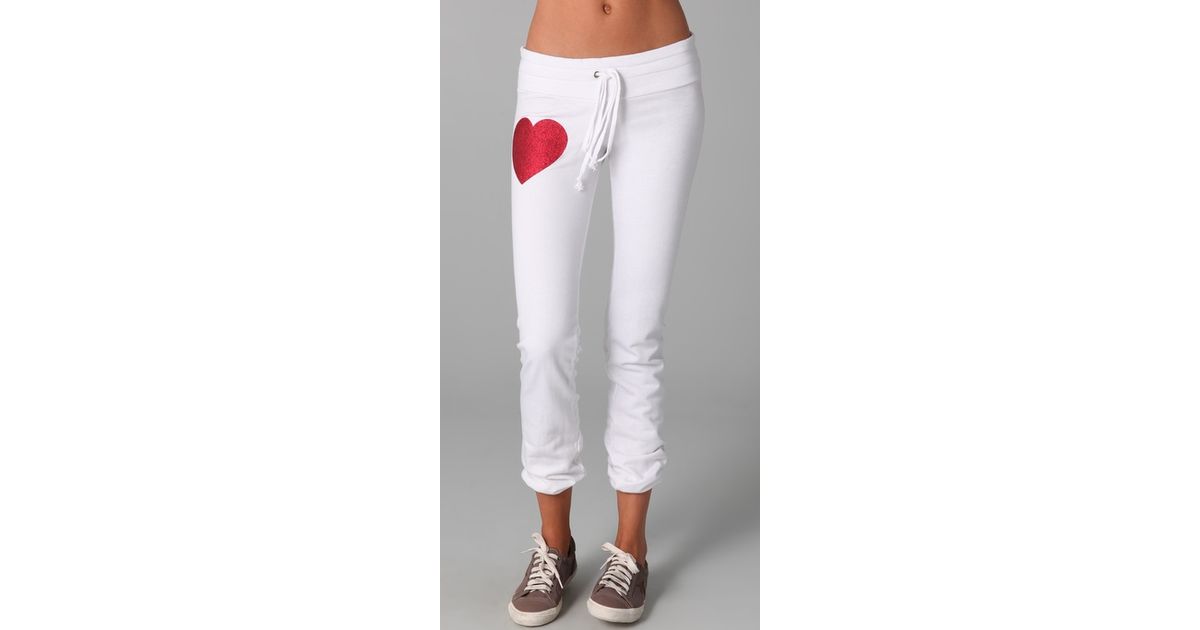 wildfox heart sweatpants
