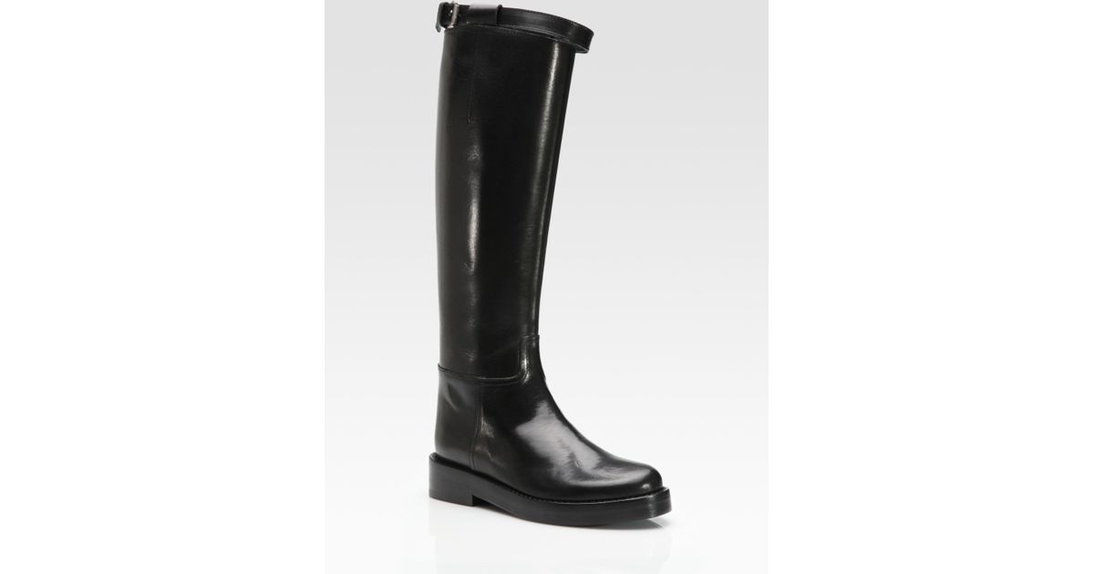 ann demeulemeester biker boots