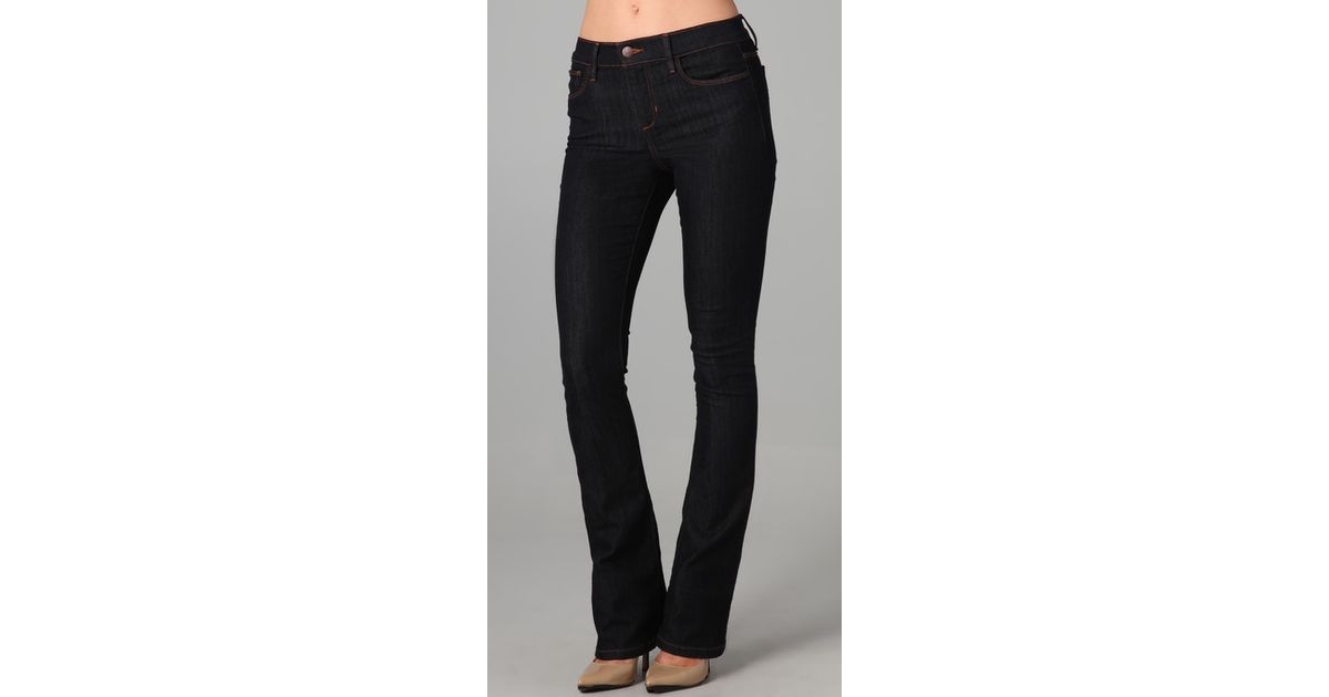 Joe's Jeans Petite Micro Flare Skinny Jeans in Black Lyst