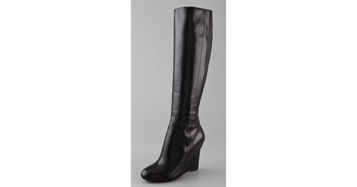 vera wang wedge booties